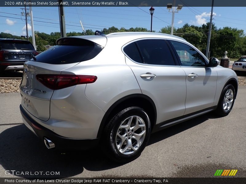 Silverstone Gray Metallic / Black 2020 Alfa Romeo Stelvio Sport AWD