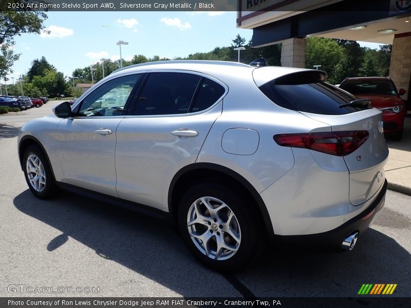 Silverstone Gray Metallic / Black 2020 Alfa Romeo Stelvio Sport AWD