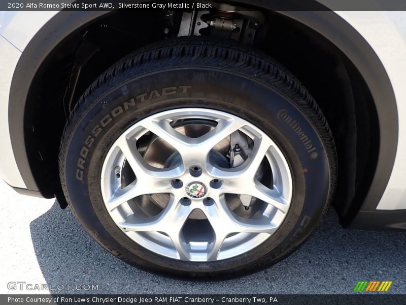 Silverstone Gray Metallic / Black 2020 Alfa Romeo Stelvio Sport AWD