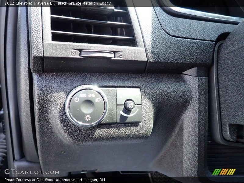 Black Granite Metallic / Ebony 2012 Chevrolet Traverse LT