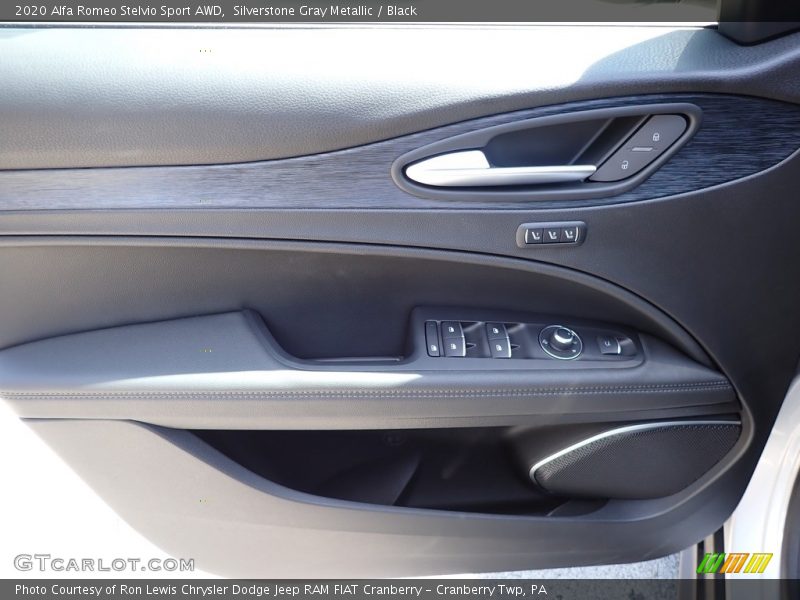Silverstone Gray Metallic / Black 2020 Alfa Romeo Stelvio Sport AWD