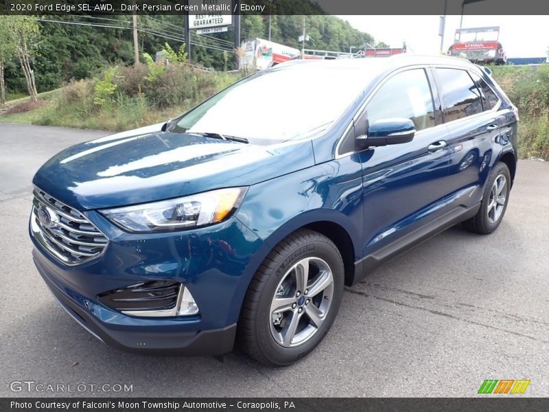 Dark Persian Green Metallic / Ebony 2020 Ford Edge SEL AWD