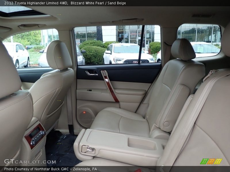 Blizzard White Pearl / Sand Beige 2012 Toyota Highlander Limited 4WD