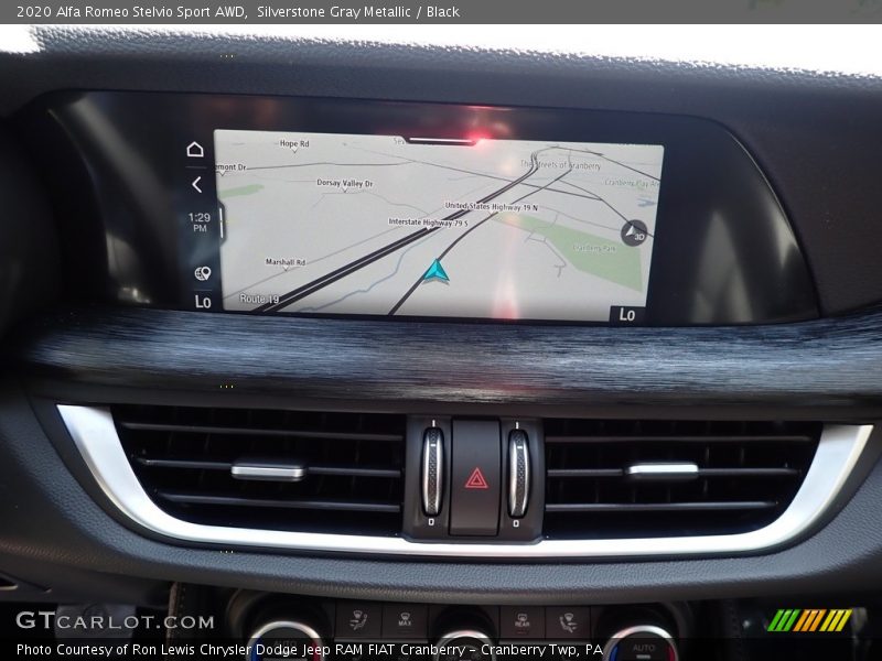 Silverstone Gray Metallic / Black 2020 Alfa Romeo Stelvio Sport AWD