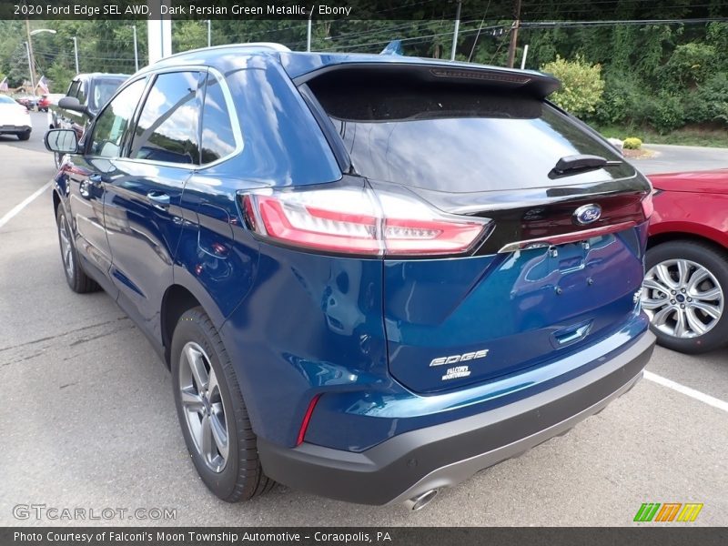 Dark Persian Green Metallic / Ebony 2020 Ford Edge SEL AWD
