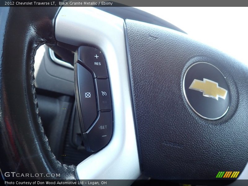 Black Granite Metallic / Ebony 2012 Chevrolet Traverse LT