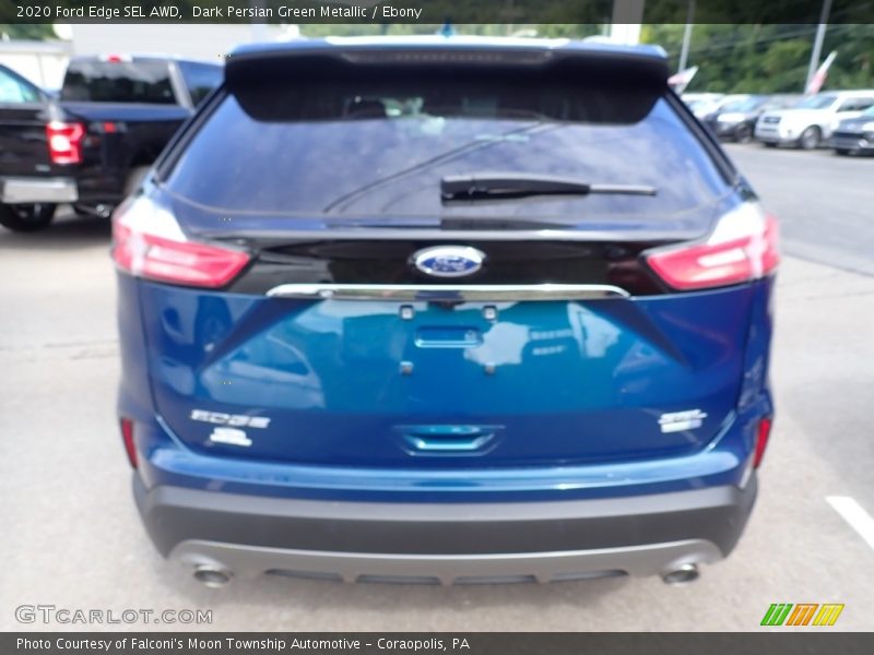 Dark Persian Green Metallic / Ebony 2020 Ford Edge SEL AWD