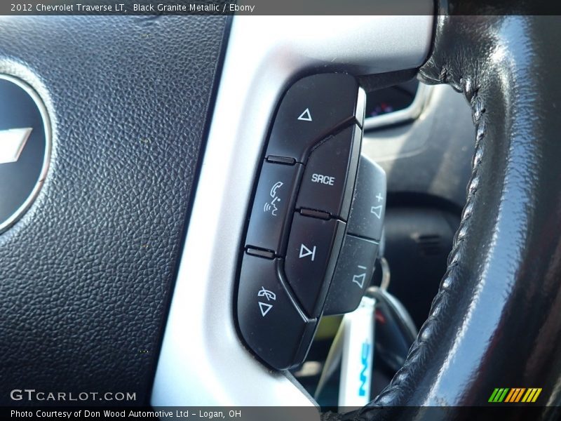 Black Granite Metallic / Ebony 2012 Chevrolet Traverse LT