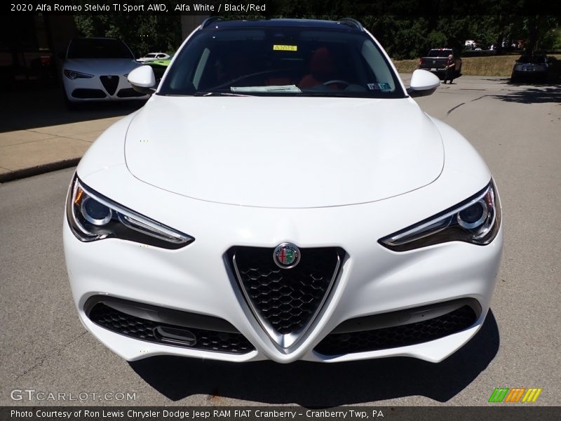 Alfa White / Black/Red 2020 Alfa Romeo Stelvio TI Sport AWD
