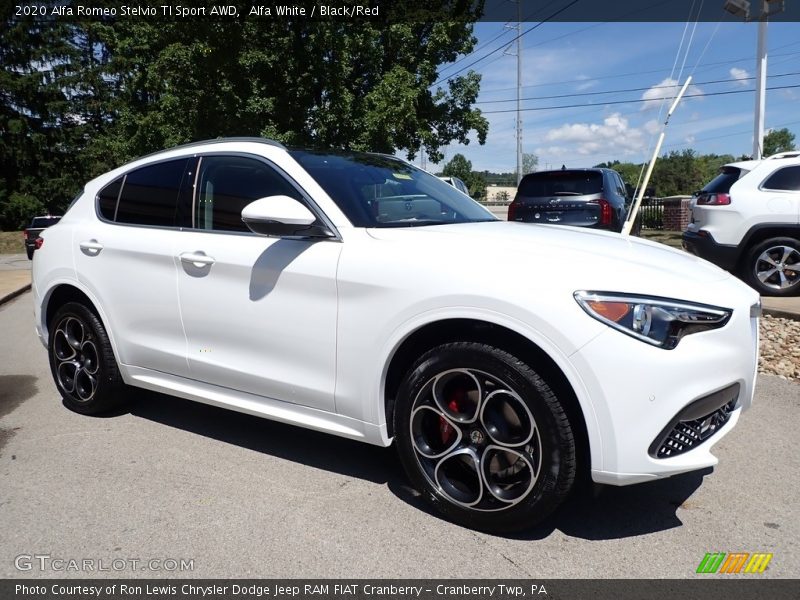 Alfa White / Black/Red 2020 Alfa Romeo Stelvio TI Sport AWD