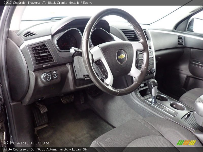 Black Granite Metallic / Ebony 2012 Chevrolet Traverse LT