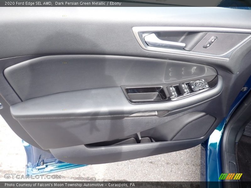Dark Persian Green Metallic / Ebony 2020 Ford Edge SEL AWD