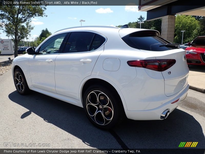 Alfa White / Black/Red 2020 Alfa Romeo Stelvio TI Sport AWD