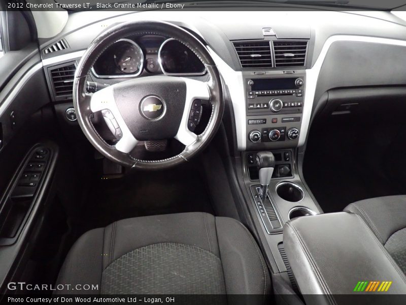 Black Granite Metallic / Ebony 2012 Chevrolet Traverse LT