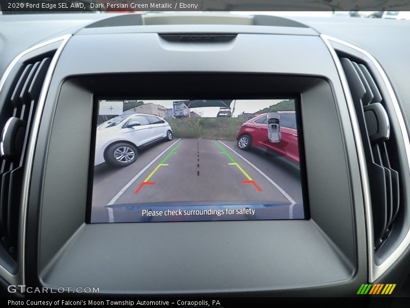Dark Persian Green Metallic / Ebony 2020 Ford Edge SEL AWD