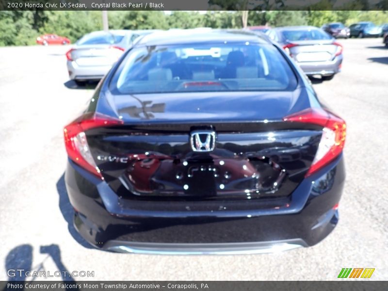 Crystal Black Pearl / Black 2020 Honda Civic LX Sedan