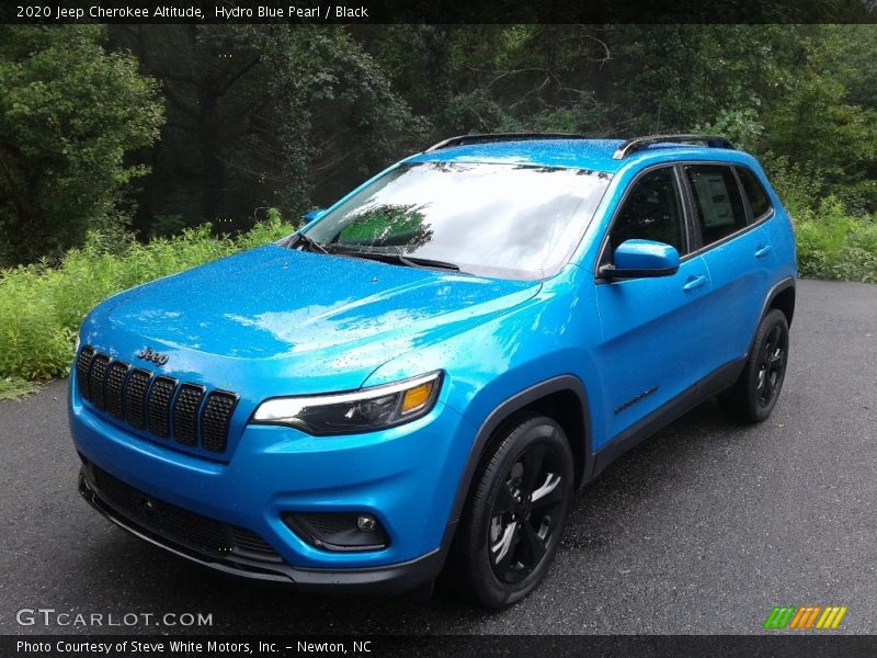 Hydro Blue Pearl / Black 2020 Jeep Cherokee Altitude