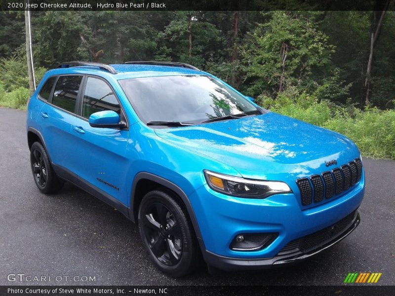 Hydro Blue Pearl / Black 2020 Jeep Cherokee Altitude