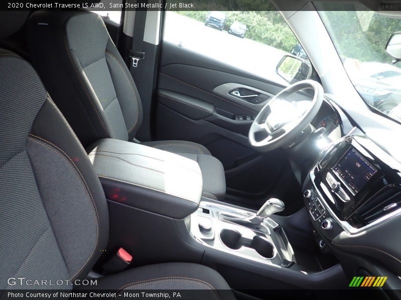 Satin Steel Metallic / Jet Black 2020 Chevrolet Traverse LS AWD