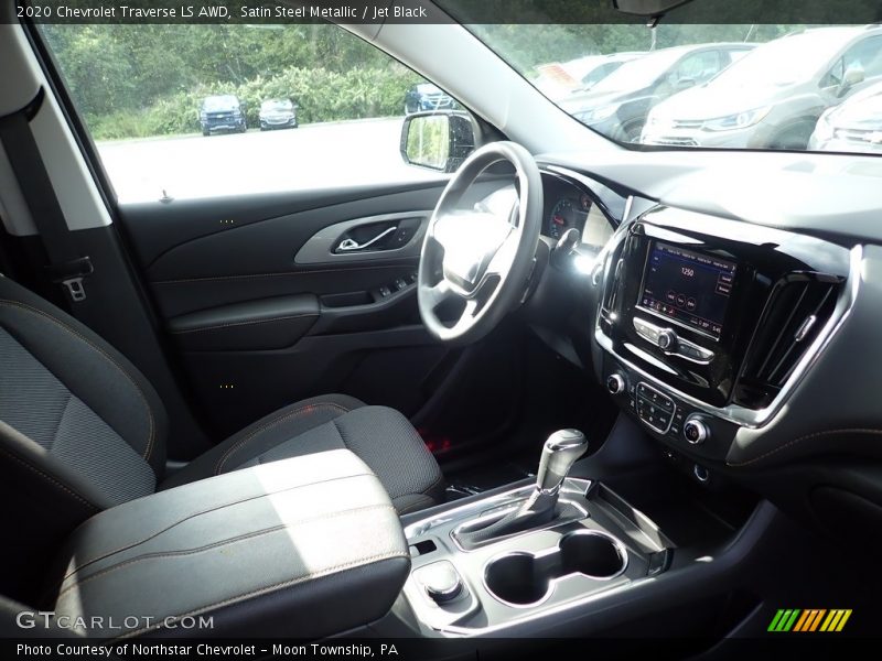 Satin Steel Metallic / Jet Black 2020 Chevrolet Traverse LS AWD
