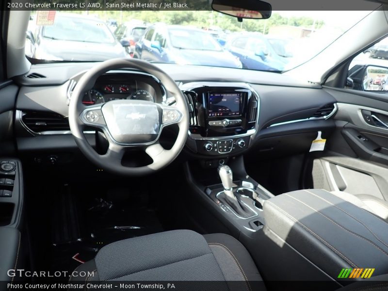 Satin Steel Metallic / Jet Black 2020 Chevrolet Traverse LS AWD