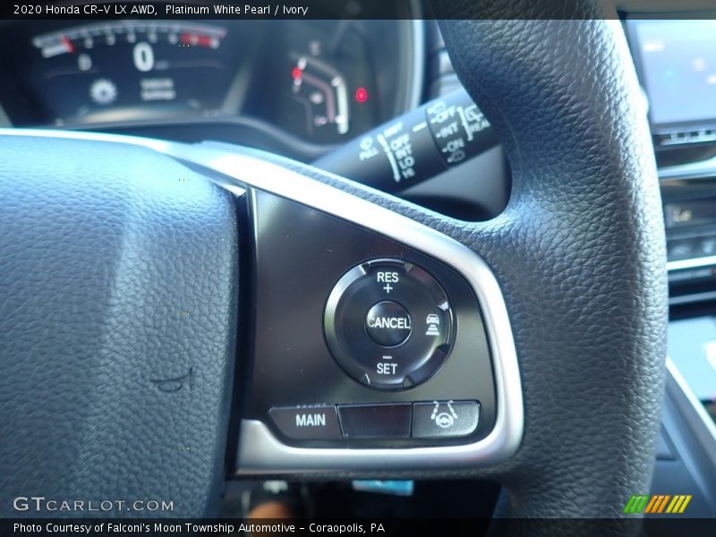 Platinum White Pearl / Ivory 2020 Honda CR-V LX AWD