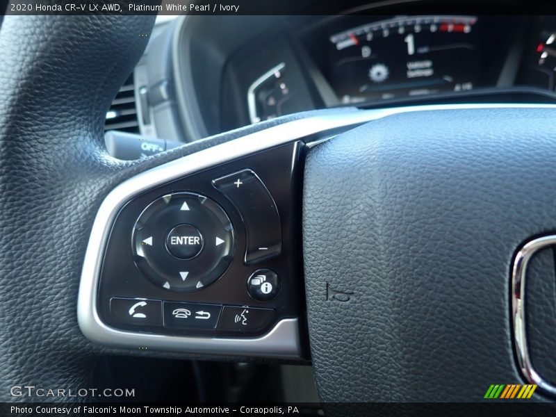 Platinum White Pearl / Ivory 2020 Honda CR-V LX AWD