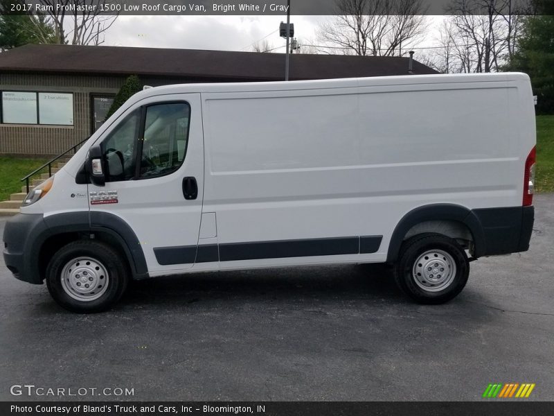 Bright White / Gray 2017 Ram ProMaster 1500 Low Roof Cargo Van