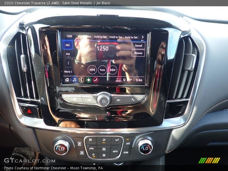Satin Steel Metallic / Jet Black 2020 Chevrolet Traverse LS AWD