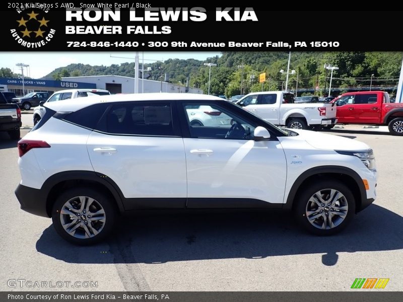 Snow White Pearl / Black 2021 Kia Seltos S AWD
