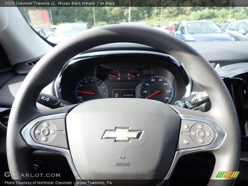 Mosaic Black Metallic / Jet Black 2020 Chevrolet Traverse LS