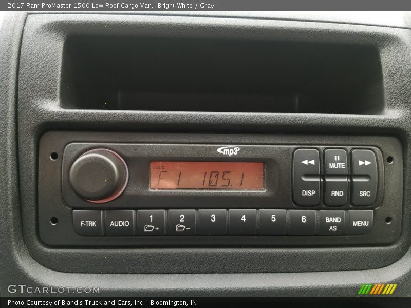Bright White / Gray 2017 Ram ProMaster 1500 Low Roof Cargo Van