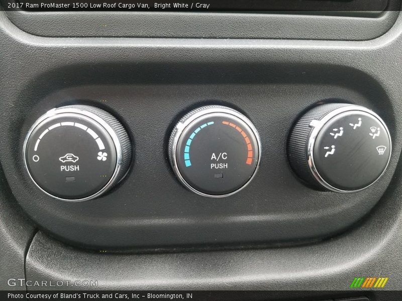 Bright White / Gray 2017 Ram ProMaster 1500 Low Roof Cargo Van