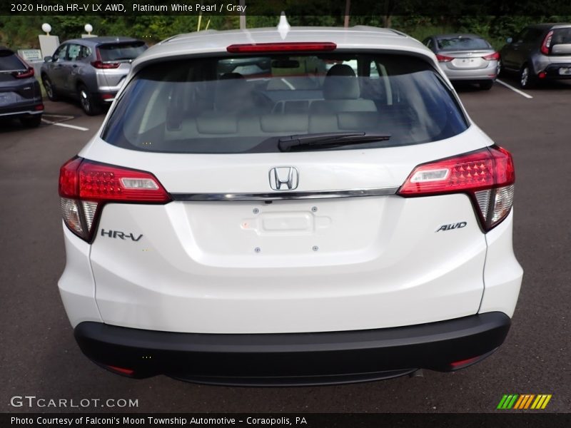 Platinum White Pearl / Gray 2020 Honda HR-V LX AWD