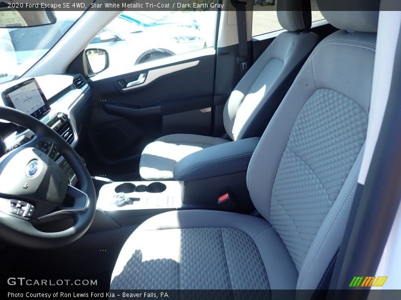 Star White Metallic Tri-Coat / Dark Earth Gray 2020 Ford Escape SE 4WD
