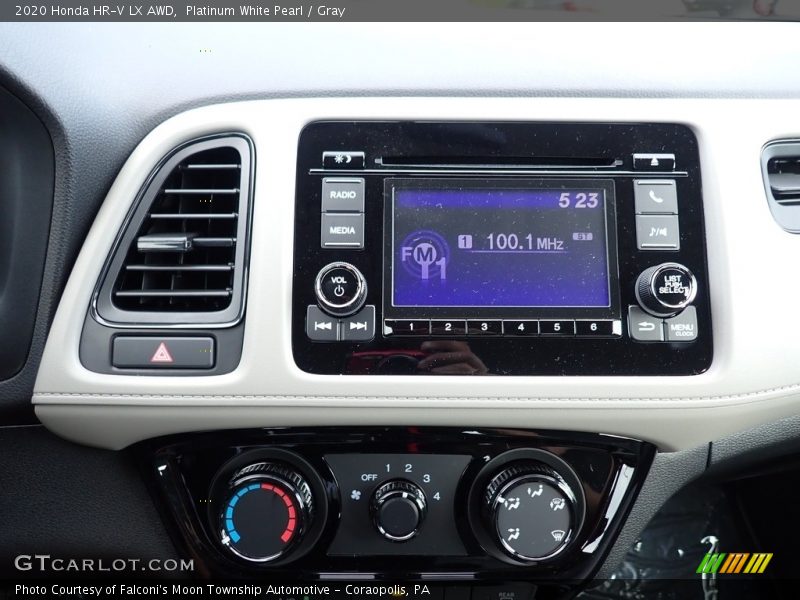 Platinum White Pearl / Gray 2020 Honda HR-V LX AWD