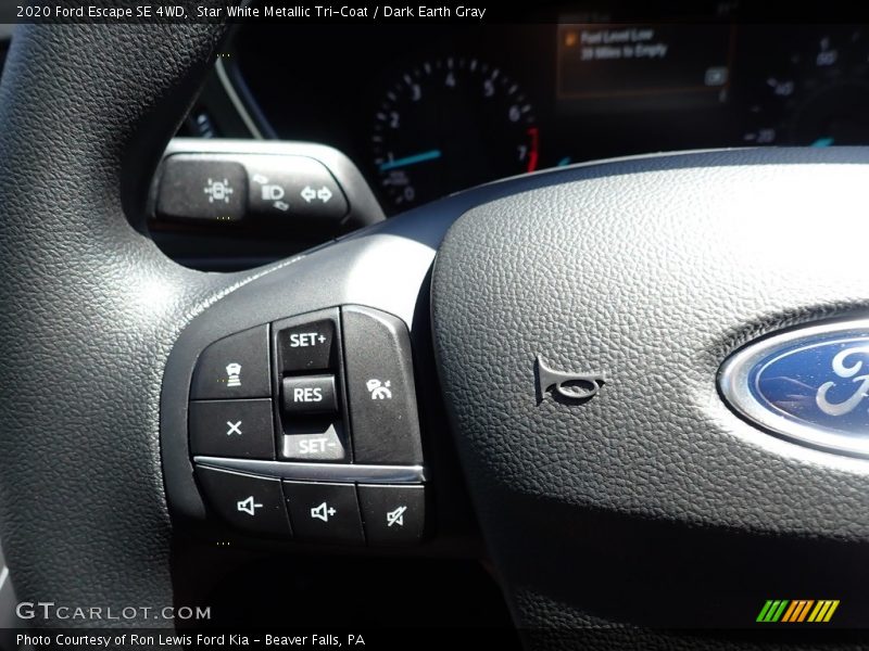 Star White Metallic Tri-Coat / Dark Earth Gray 2020 Ford Escape SE 4WD
