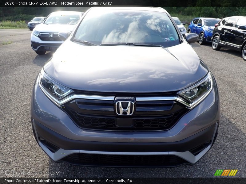 Modern Steel Metallic / Gray 2020 Honda CR-V EX-L AWD
