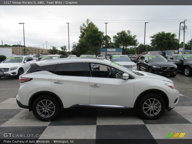 Pearl White / Graphite 2017 Nissan Murano SL AWD