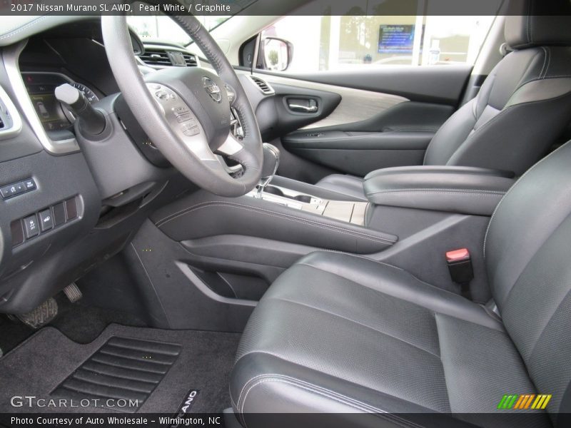 Pearl White / Graphite 2017 Nissan Murano SL AWD