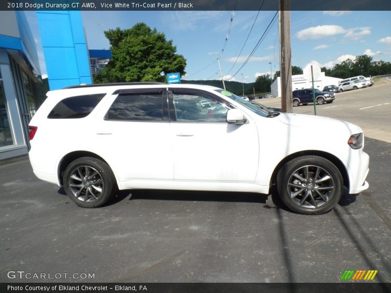Vice White Tri-Coat Pearl / Black 2018 Dodge Durango GT AWD