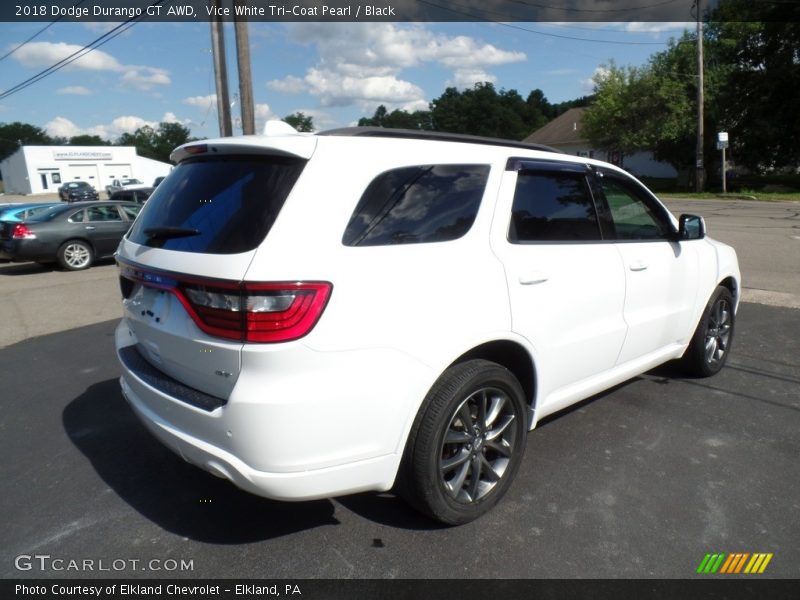 Vice White Tri-Coat Pearl / Black 2018 Dodge Durango GT AWD