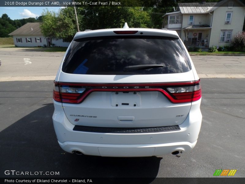 Vice White Tri-Coat Pearl / Black 2018 Dodge Durango GT AWD