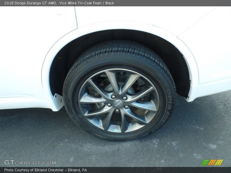 Vice White Tri-Coat Pearl / Black 2018 Dodge Durango GT AWD
