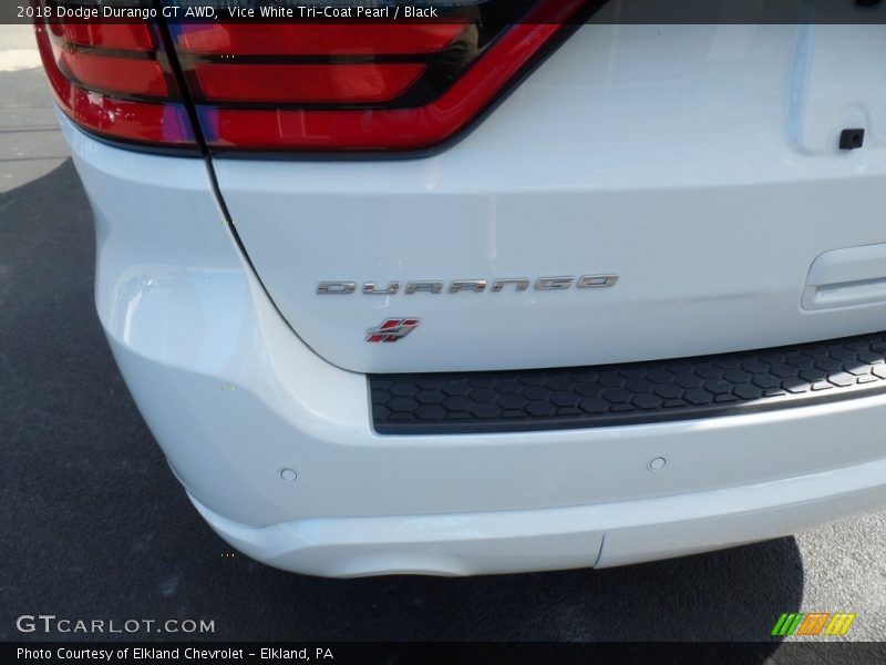 Vice White Tri-Coat Pearl / Black 2018 Dodge Durango GT AWD