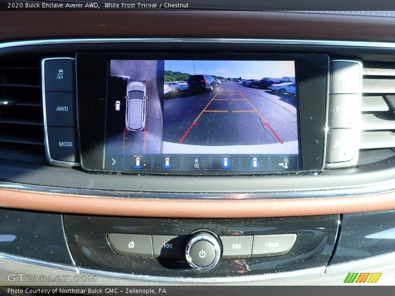 White Frost Tricoat / Chestnut 2020 Buick Enclave Avenir AWD