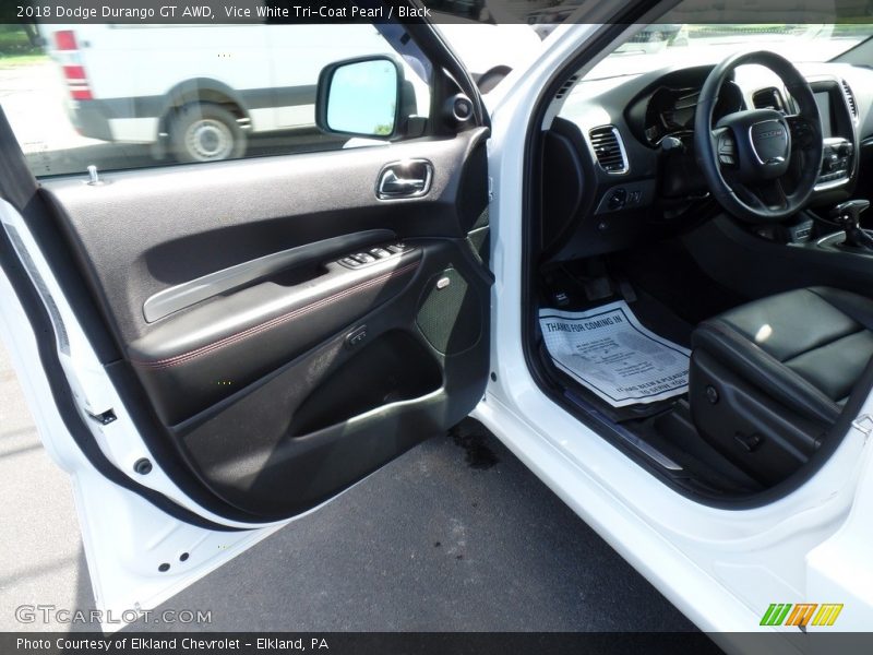 Vice White Tri-Coat Pearl / Black 2018 Dodge Durango GT AWD