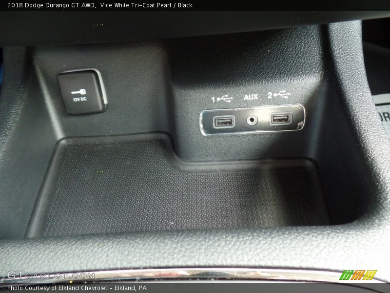 Vice White Tri-Coat Pearl / Black 2018 Dodge Durango GT AWD