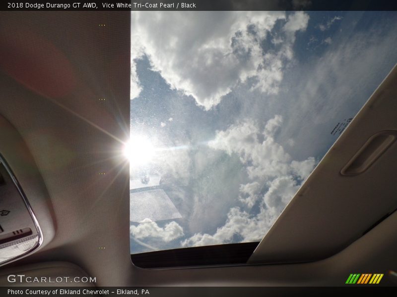 Vice White Tri-Coat Pearl / Black 2018 Dodge Durango GT AWD