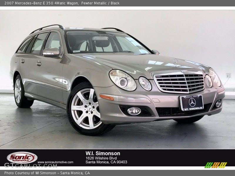 Pewter Metallic / Black 2007 Mercedes-Benz E 350 4Matic Wagon